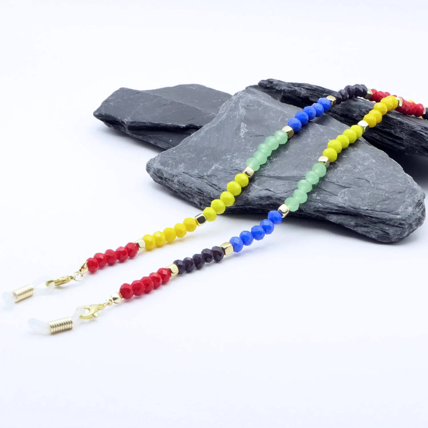 Multicolored pearls VIENNE | Glasses chain